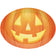 Creative Converting 339321 Plastic Oval Pumpkin Serving Tray 10" x 13"
