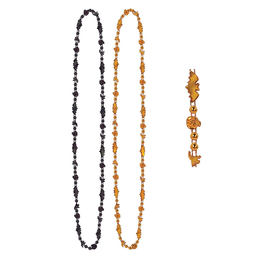 Beistle 00147 36" Black and Orange Halloween Beads Beistle