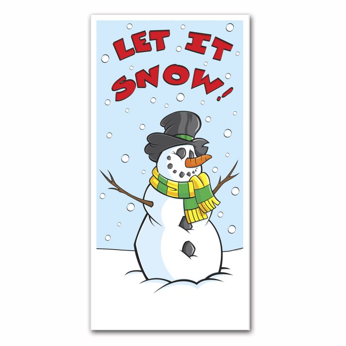 Beistle 20011 30" x 5' Let it Snow Door Cover Beistle