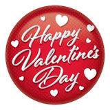 Beistle Valentine's Day Buttons 2 Inch – 2 Pack