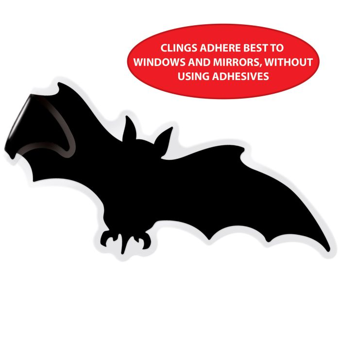 Beistle 00483 Bat Silhouette Clings
