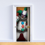 Beistle 00494 6' x 30" Creepy Clown Door Cover