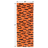 Beistle 00575 8' x 3' Bat 1-Ply Plastic Fringe Curtain