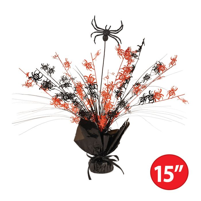 Beistle 00574 15" Spider Gleam N Burst Centerpiece