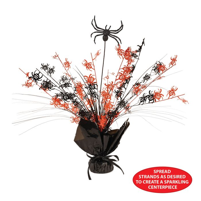 Beistle 00574 15" Spider Gleam N Burst Centerpiece
