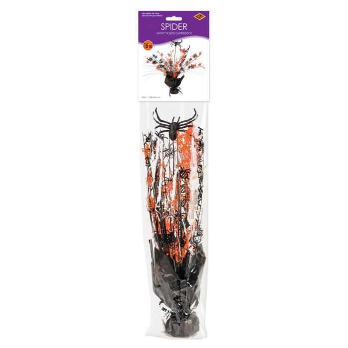 Beistle 00574 15" Spider Gleam N Burst Centerpiece