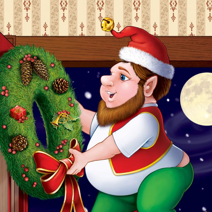 Beistle 20009 30" x 5' Christmas Elves Door Cover
