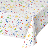 Creative Converting 346630 54x108 Confetti Plastic Table Cover