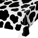 Creative Converting Plastic Cow Print Table Cover 54x108