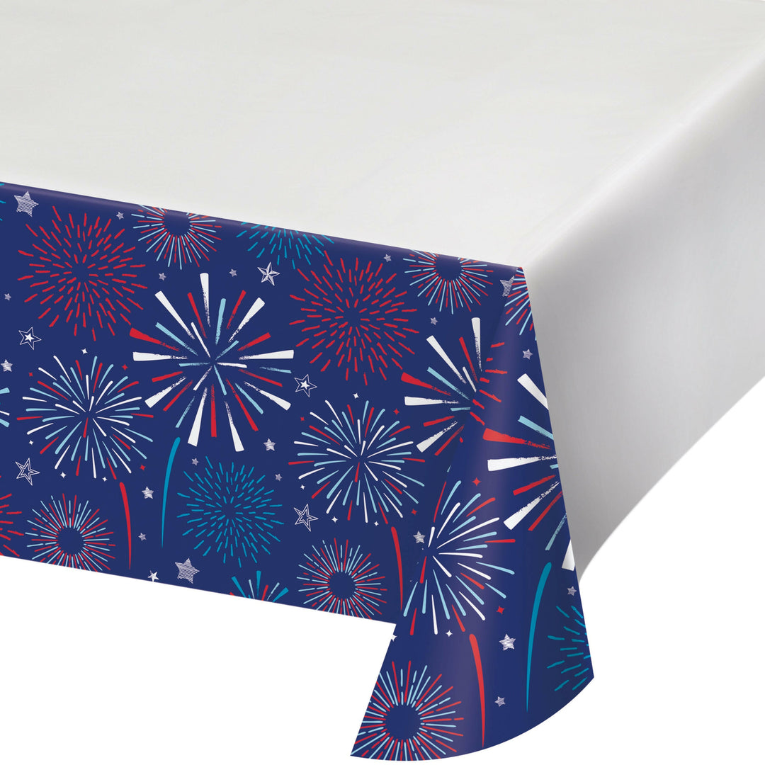 Creative Converting 54" X 108" Patriotic Party Paper Table Cover Creative Converting