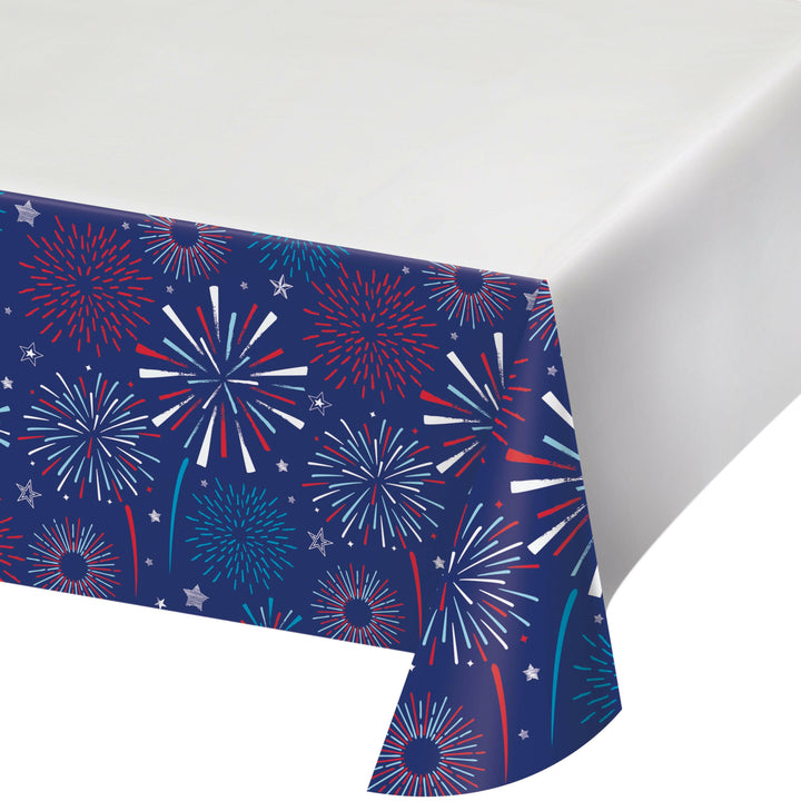 Creative Converting 54" X 108" Patriotic Party Paper Table Cover Creative Converting