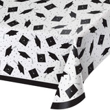 Creative Converting 373935 School Spirit Plastic Table Cover 96" x 54"