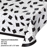 Creative Converting 373935 School Spirit Plastic Table Cover 96" x 54"