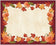Creative Converting 860300 12" x 15" Pumpkin and Leaves Paper Placemats