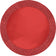 Creative Converting 861802 14" Round Red Glitz Placemat with 2" Glitter Border