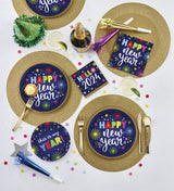 Creative Converting 14 Inch Round Gold Glitter Placemat