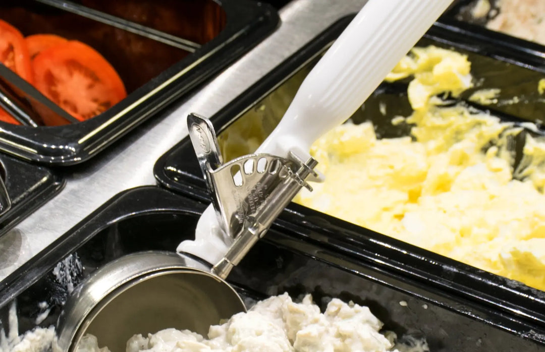 Vollrath 47139 Size 6 Disher White 5-1/3 oz Vollrath