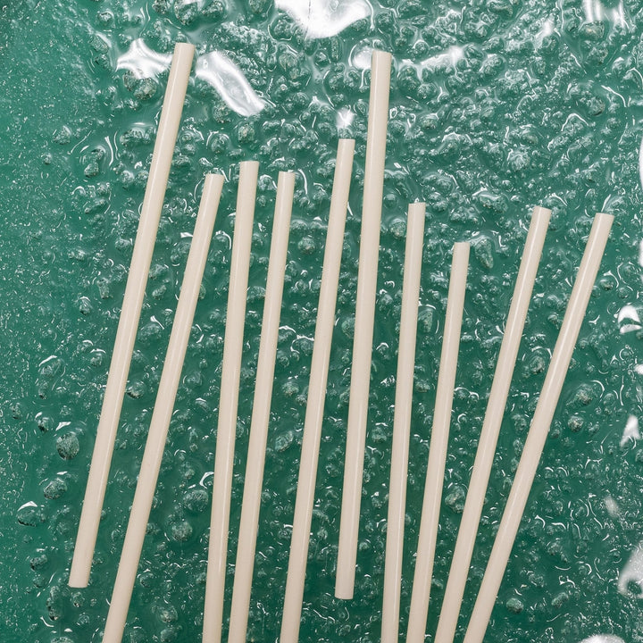 4.75" Natural Unwrapped Bio-Plastic Stirrer Straw