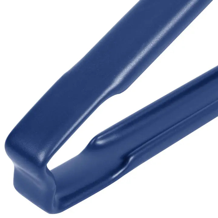 Vollrath 4780930 Stainless Steel One-Piece Scalloped Tongs with Blue Kool-Touch Handle 9.5" Vollrath