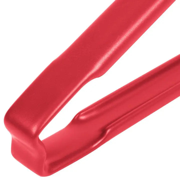 Vollrath 4780940 Stainless Steel One-Piece Scalloped Tongs with Red Kool-Touch Handle 9.5" Vollrath