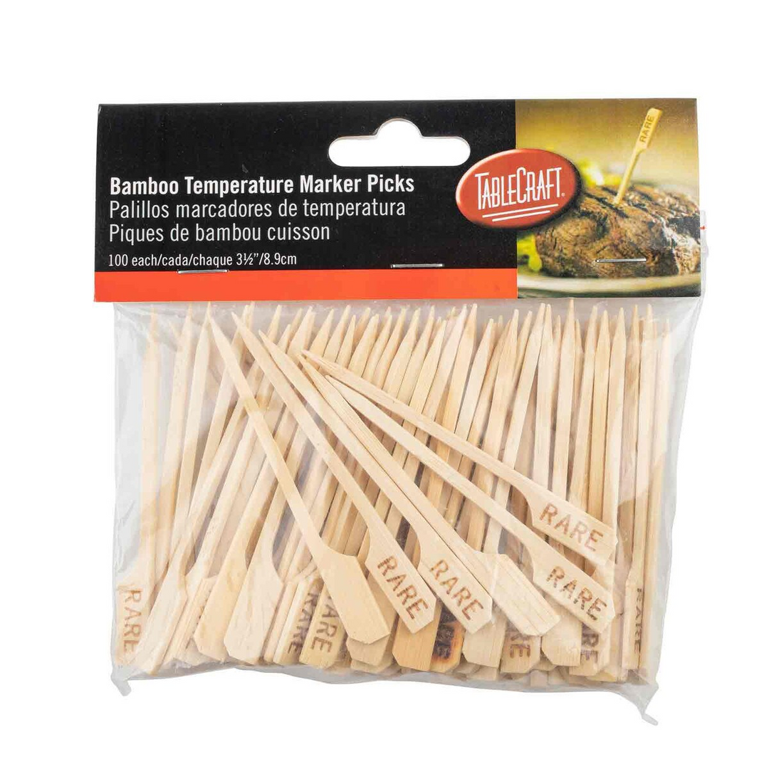 Tablecraft RARE 3.5" Bamboo Rare Steak Marker