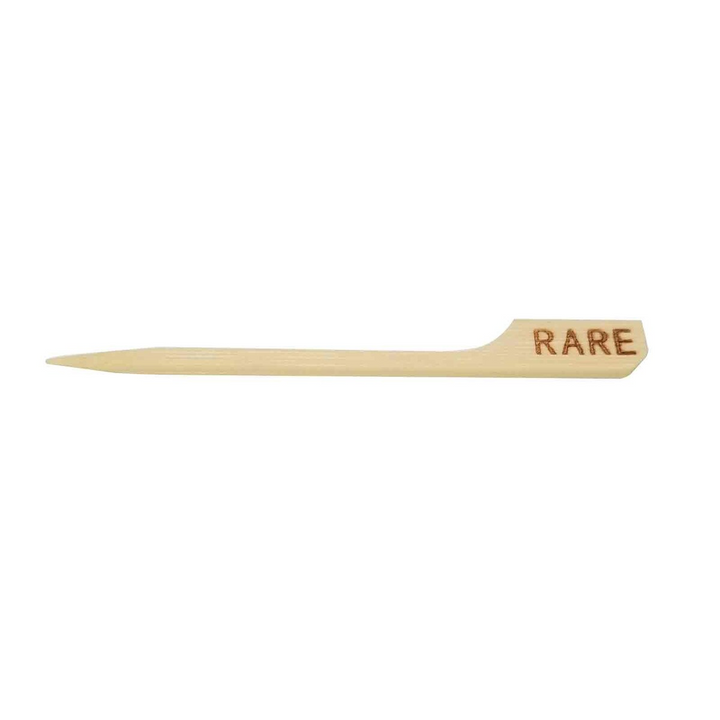 Tablecraft RARE 3.5" Bamboo Rare Steak Marker