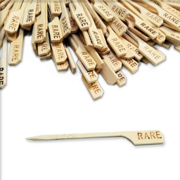 Tablecraft RARE 3.5" Bamboo Rare Steak Marker
