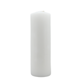 Dine-Aglow Diablo DWP39W 3" x 9" White Pillar Candles