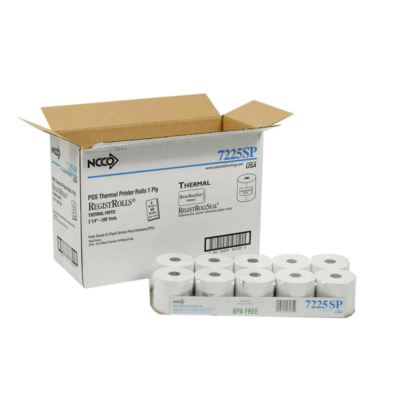 National Checking 7225-40 2.25" x 40' Thermal Register Roll National Checking