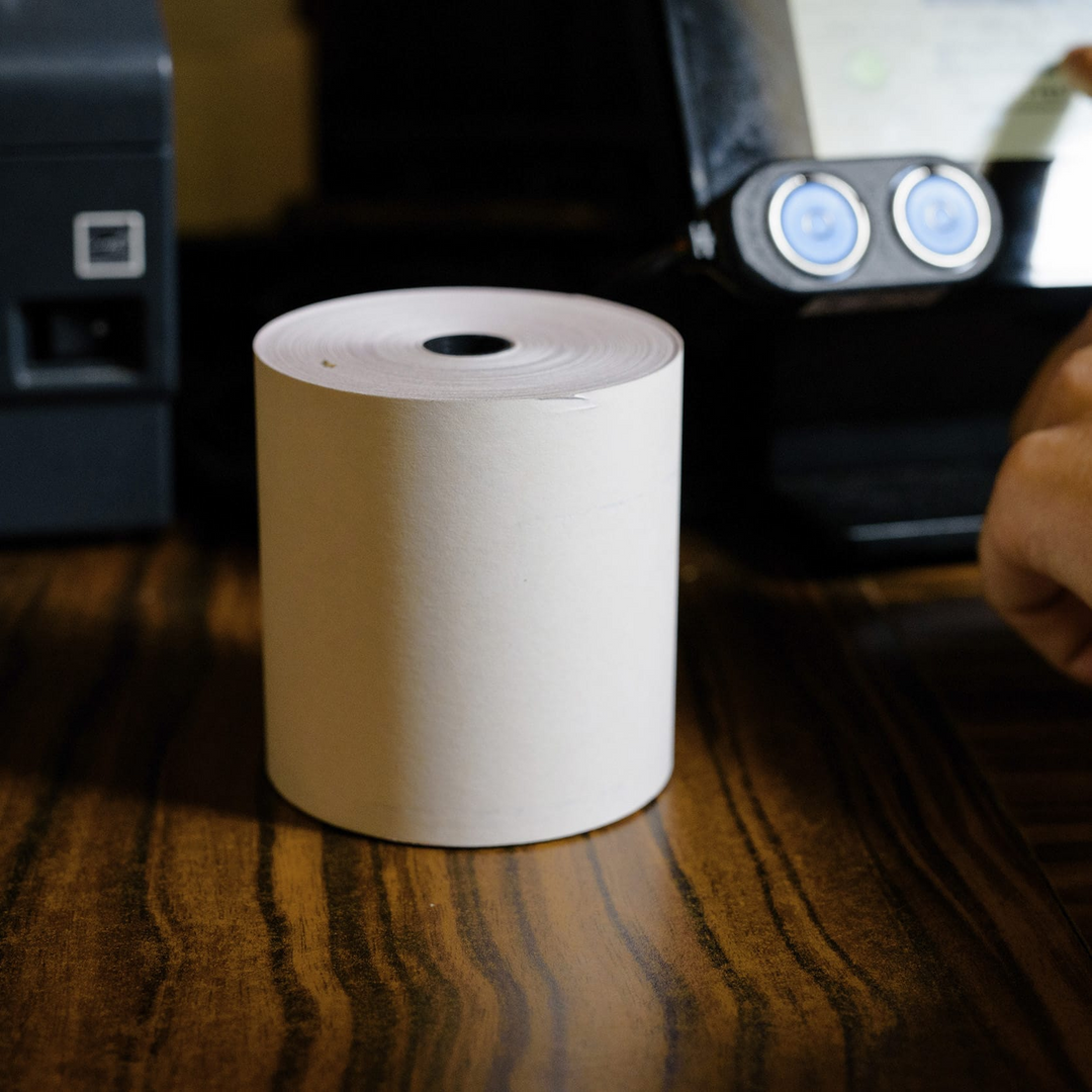 National Checking 3300 3" x 67' 3-Ply Carbonless Register Rolls