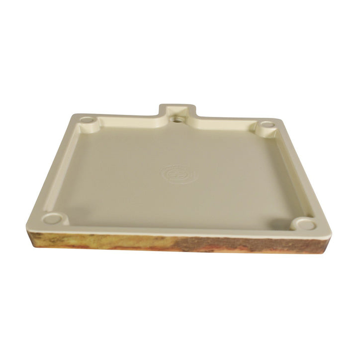 American Metalcraft MSR9 Square Melamine Rustic Wood-Look Serving Platter 7.75" American Metalcraft