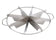Winco SCU-8 Stainless Steel 8 Cut Pie Cutter 10"
