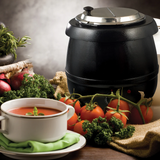 Winco ESW-66 10.5 Quart Soup Warmer Black