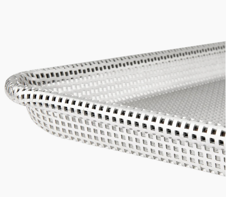 Browne Foodservice 58182651 Full Size 18" x 26" Perforated Aluminum Sheet Pan Browne Foodservice
