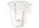 Winco PMCP-400 4 Quart Polycarbonate Measuring Cup with Color Graduations