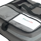 Winco WinGo Bag BGPZ-1909 Medium Gray Insulated Pizza Bag 19" x 19" x 9"