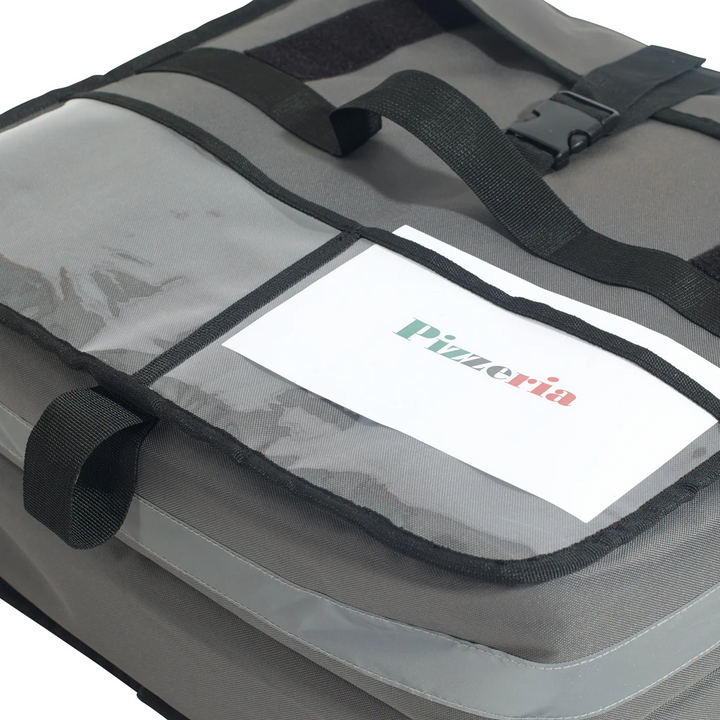 Winco WinGo Bag BGPZ-1909 Medium Gray Insulated Pizza Bag 19" x 19" x 9"