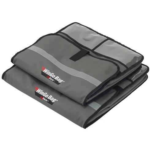 Winco WinGo Bag BGPZ-1909 Medium Gray Insulated Pizza Bag 19" x 19" x 9"