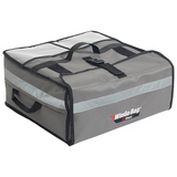 Winco BGPZ-2109 WinGo Large Gray  Insulated Pizza Bag 22" x 22" x 9"