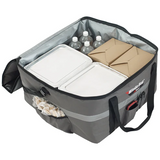 Winco BGCB-2212 WinGo Bag Extra Large Gray Insulated Catering Bag 22" x 22" x 12"