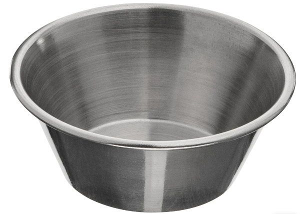 Browne Foodservice 515058 1.5 oz Stainless Steel Sauce Cup