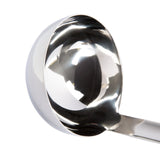 Vollrath 4980622 6 oz Stainless Steel Ladle with Black Ergo Grip Handle