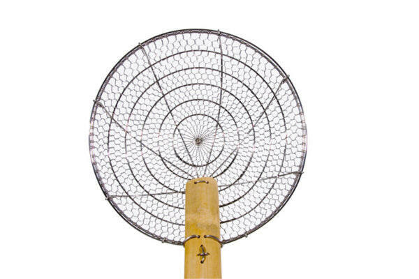 Town 42612 12" SS Mesh Skimmer with 19" Bamboo Handle Town