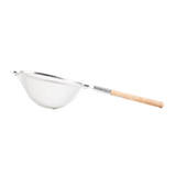 Tablecraft 1024 33.5" Reinforced Wood Handle Medium Mesh Strainer