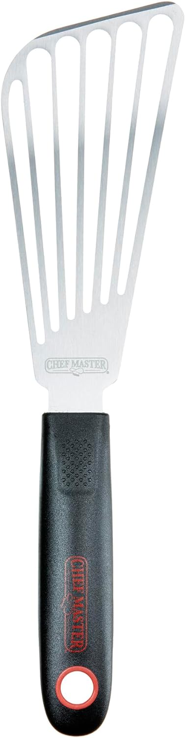 Chef Master 90287 Stainless Steel High Heat Fish Turner 6.77" x 3.03"