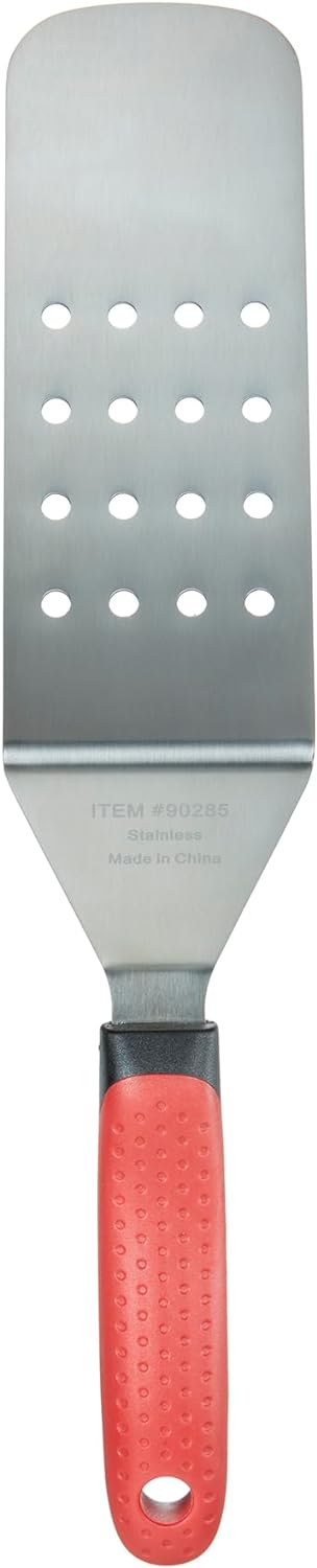Chef Master 90285 Stainless Steel Perforated Flexible High Heat Turner 7.6" x 2.87"