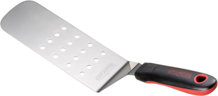 Chef Master 90285 Stainless Steel Perforated Flexible High Heat Turner 7.6" x 2.87"