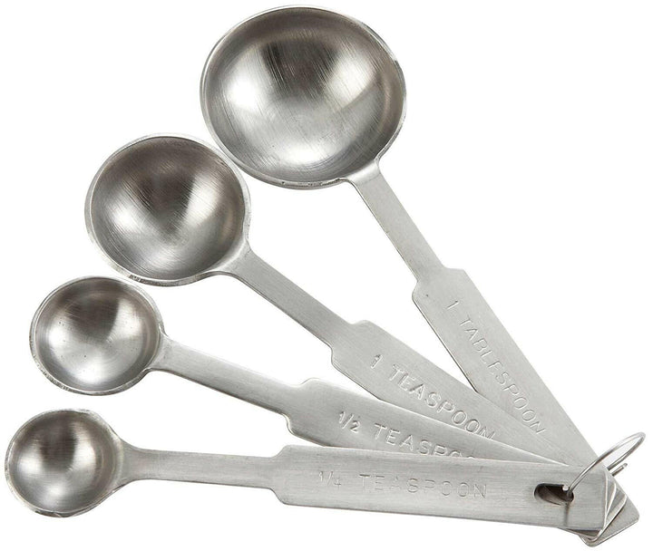 Winco MSPD-X Four Piece Stainless Steel Measuring Spoon Set Vollrath