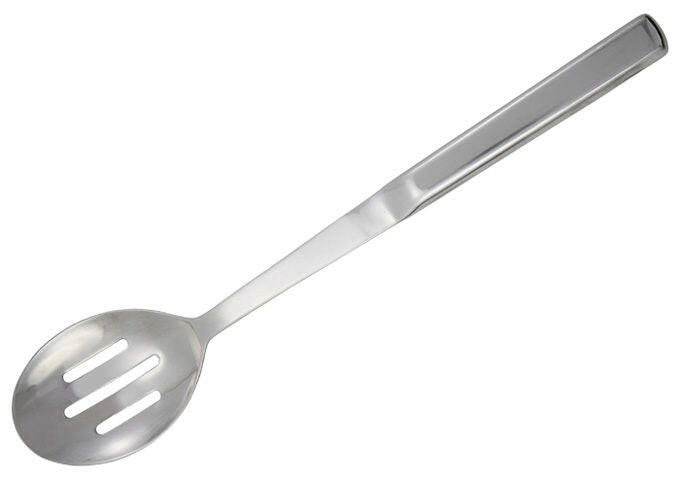 Winco BW-SL2 11.75" Stainless Steel Slotted Serving Spoon Winco