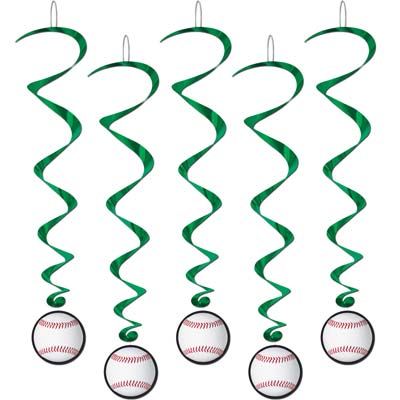 40" Baseball Whirls 5/Pack